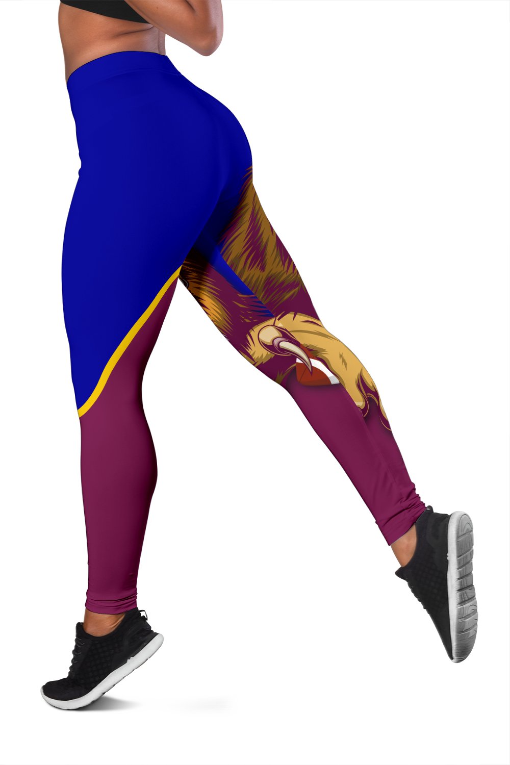 brisbane-womens-leggings-lions-three-stripes