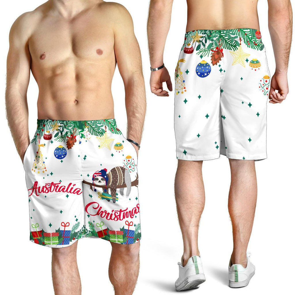 christmas-mens-shorts-white-merry-christmas