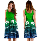 Torres Strait Islands Midi Dress - Blue - Vibe Hoodie