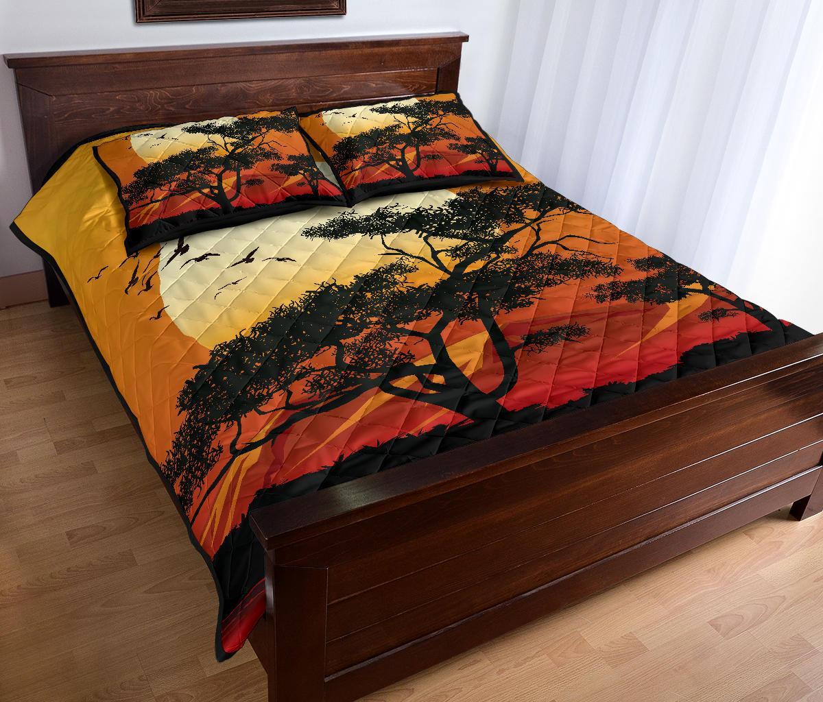 quilt-bed-set-sunset-and-tree-in-australia