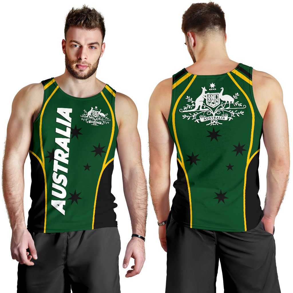 mens-tank-top-australian-coat-of-arms-green-mens-tank-men
