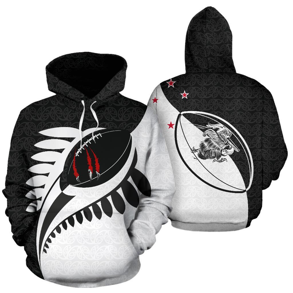claws-on-rugby-ball-hoodie-black
