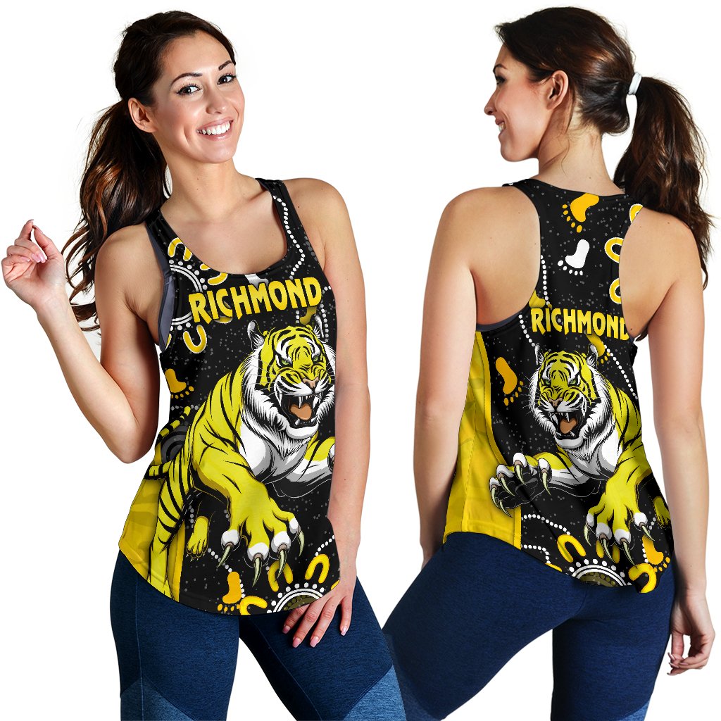 Richmond Football Women's Racerback Tank Tigers Anzac Day Unique Indigenous - Vibe Hoodie