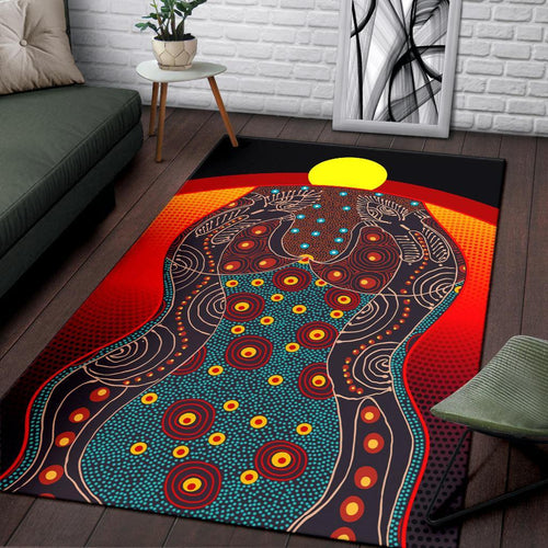 area-rug-aboriginal-sublimation-dot-pattern-style-red