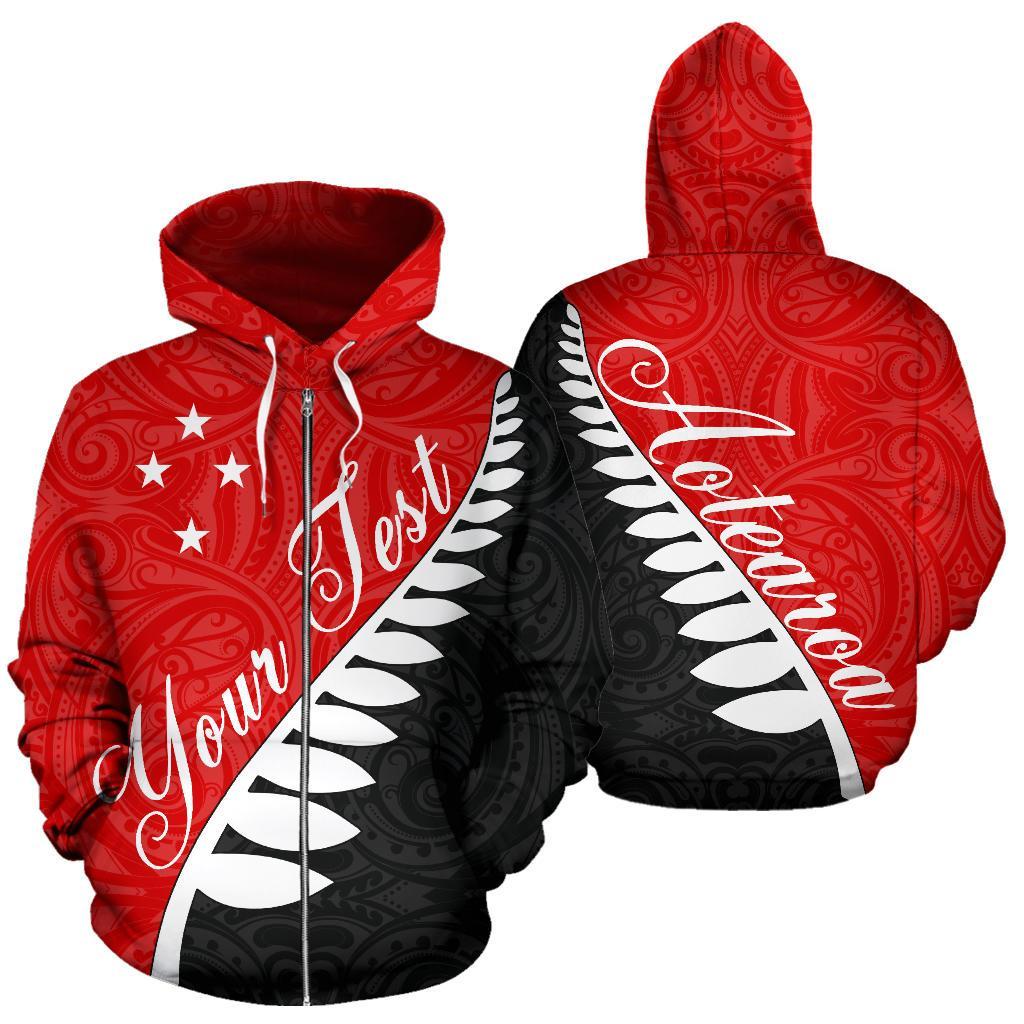 aotearoa-silver-fern-zip-hoodie-red-custom-style-unlimited