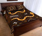 aboriginal-quilt-bed-set-indigenous-snake-hand-brown-color