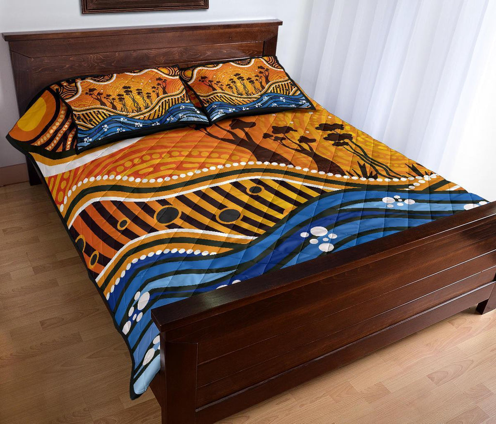 aboriginal-quilt-bed-set-boab-tree-dot-painting-art-vero2