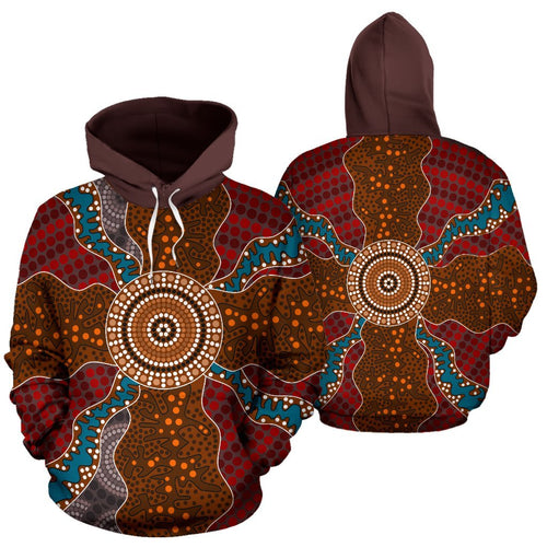 hoodie-aboriginal-dot-painting-hoodie-ver06-unisex