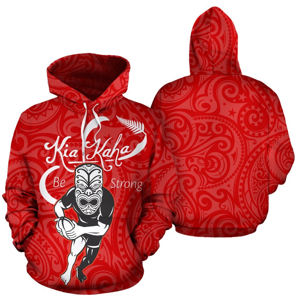 rugby-kia-kaha-be-strong-hoodie-red-version-2