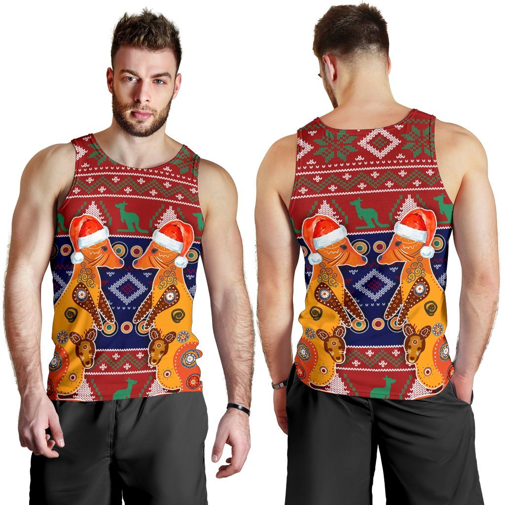 christmas-mens-tank-top-mother-kangaroo-in-christmas