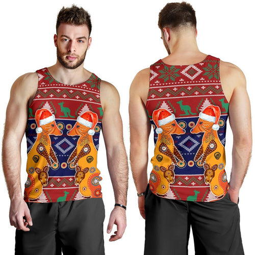 christmas-mens-tank-top-mother-kangaroo-in-christmas