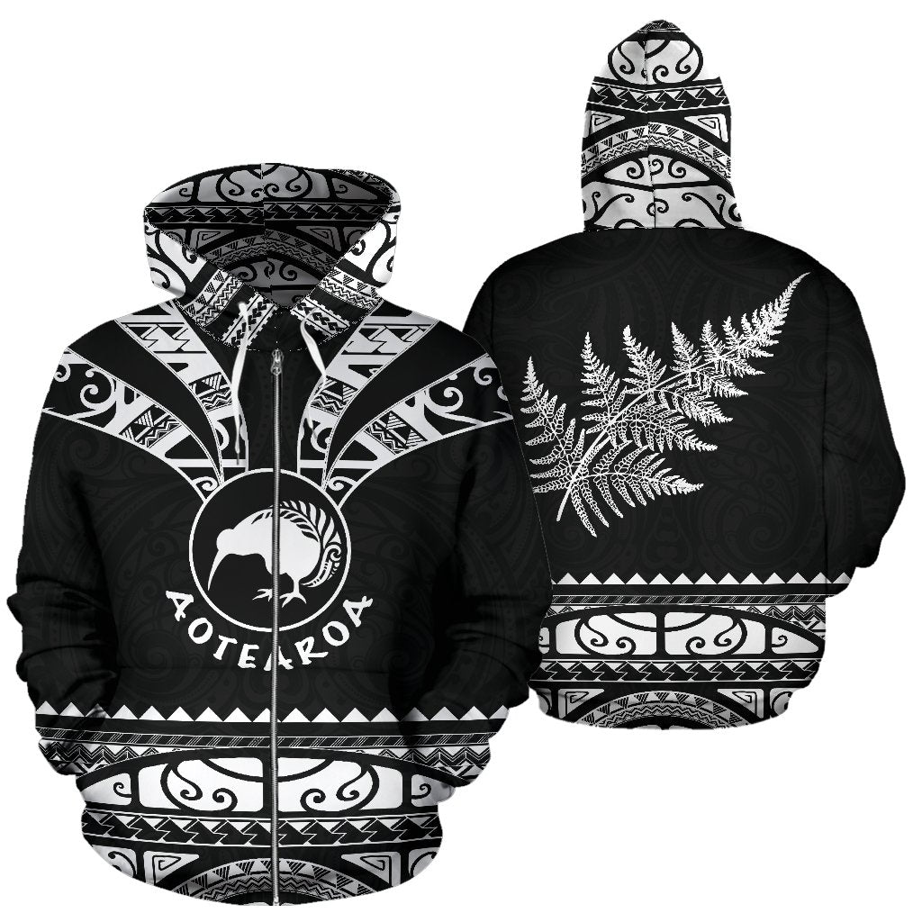 new-zealand-maori-zip-up-hoodie-aotearoa-silver-fern-zipper-hoodie