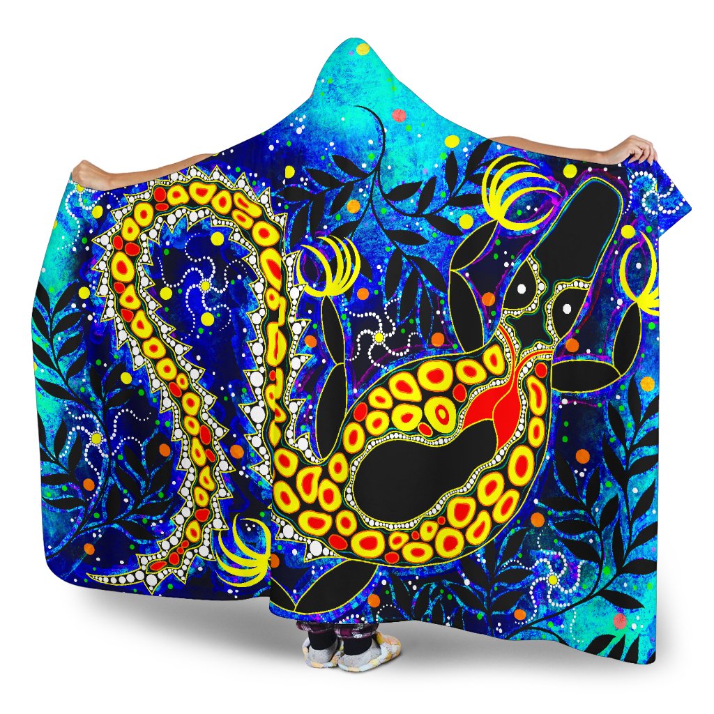 aboriginal-hooded-blanket-indigenous-crocodile