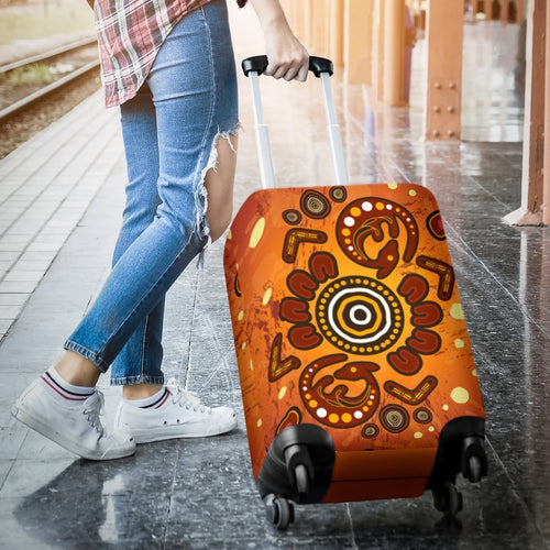 aboriginal-luggage-covers-baby-kangaroo-and-dot-painting-patterns
