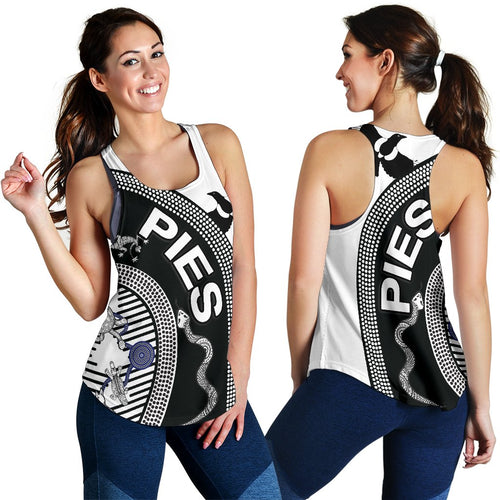 Collingwood Women Racerback Tank Pies Unique Indigenous - Vibe Hoodie