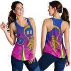 India Cricket Women Racerback Tank - Rajasthan Royals Version RR - Vibe Hoodie