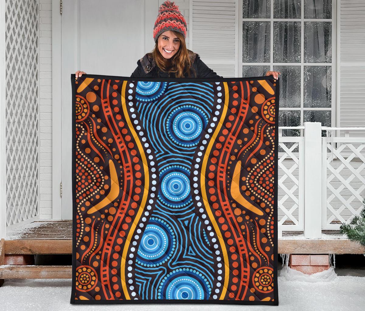 aboriginal-premium-quilt-boomerang-circle-dot-painting-art-ver01