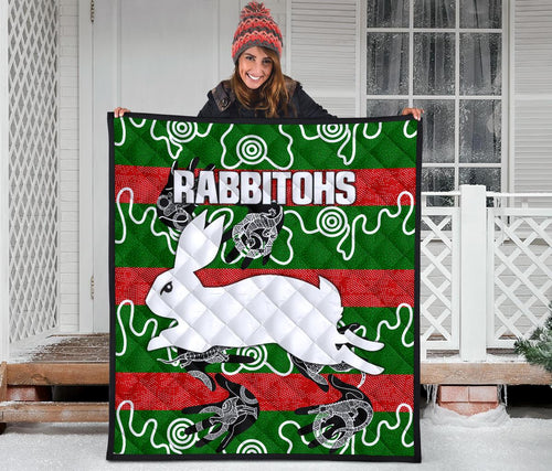 rabbitohs-premium-quilt-animals-aboriginal