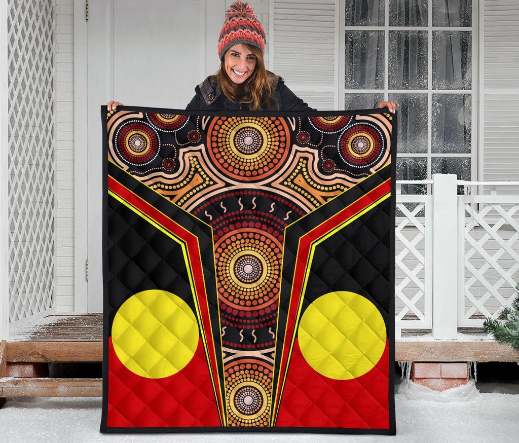 premium-quilt-aboriginal-with-dot-painting-art