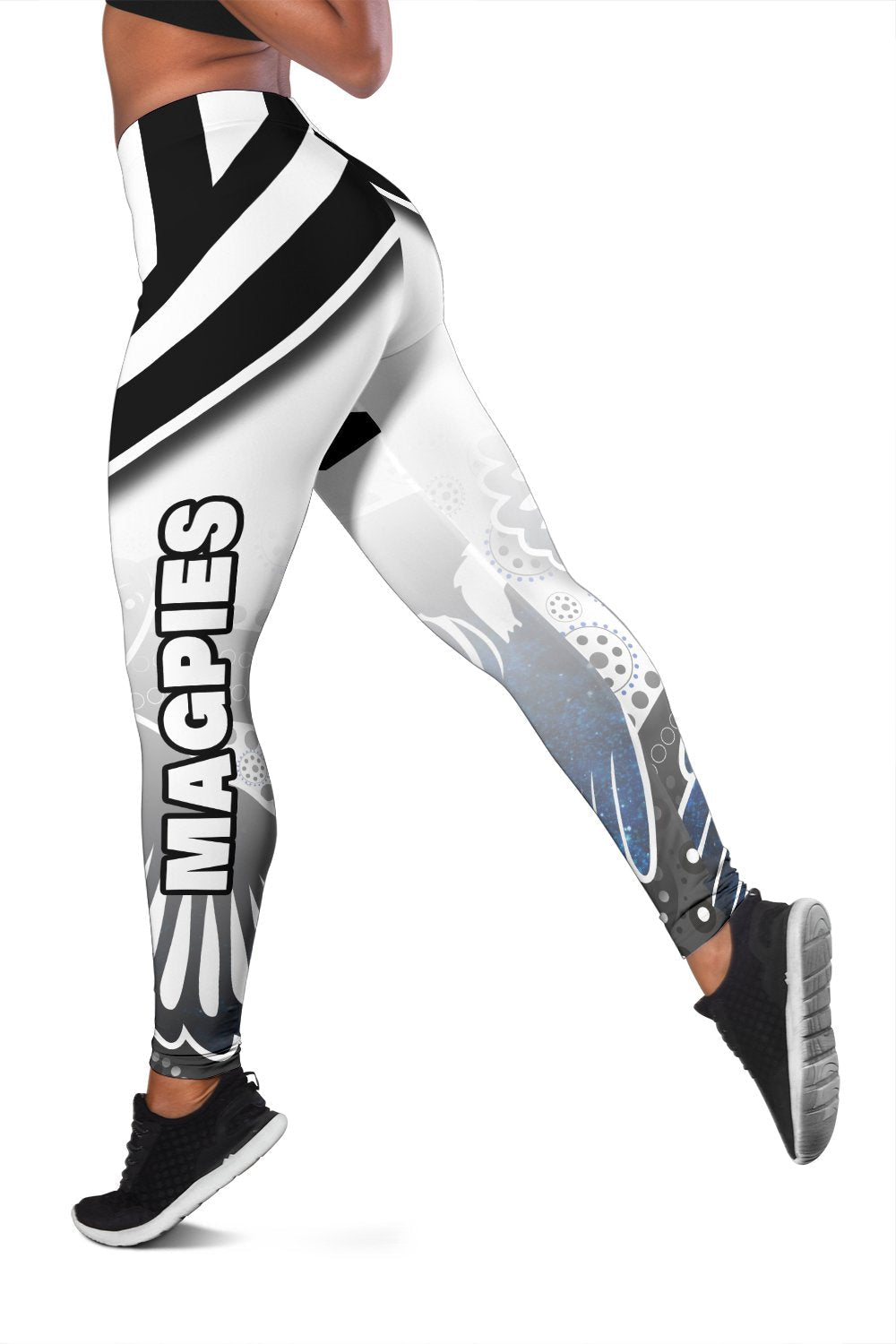 magpies-womens-leggings-collingwood-anzac-day-special-version