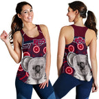 Reds Rugby Australian Women Racerback Tank Simple Indigenous Queensland - Vibe Hoodie