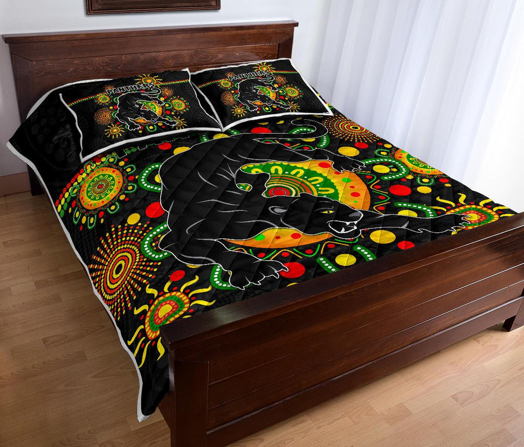 penrith-quilt-bed-set-indigenous-panthers-black