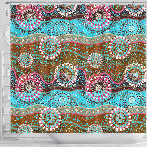 shower-curtain-aboriginal-dot-painting-curtain-color