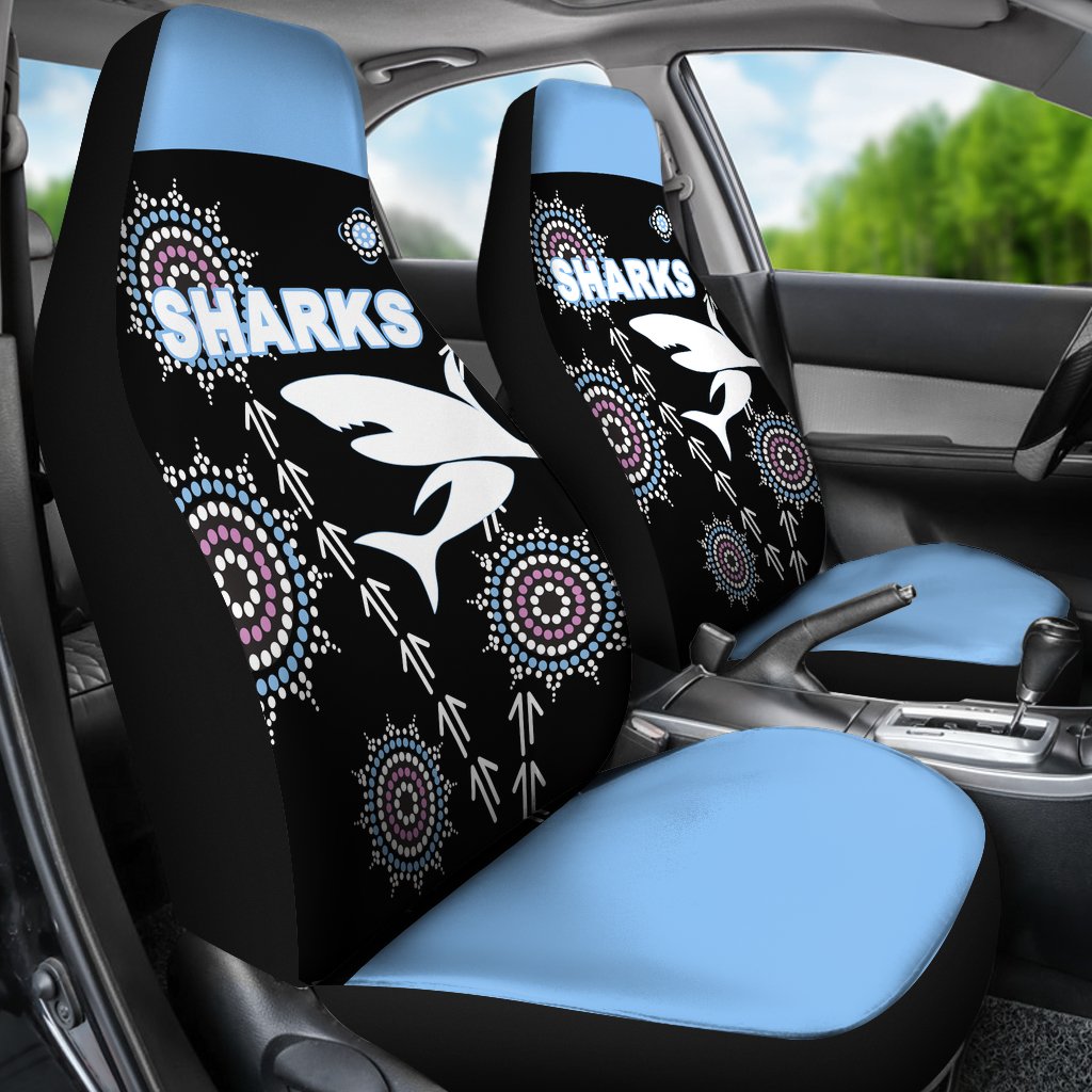 cronulla-car-seat-covers-sharks-simple-indigenous-black