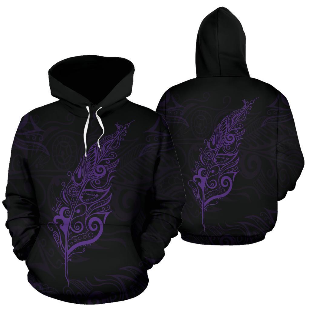 purple-silver-fern-new-zealand-basic-hoodie