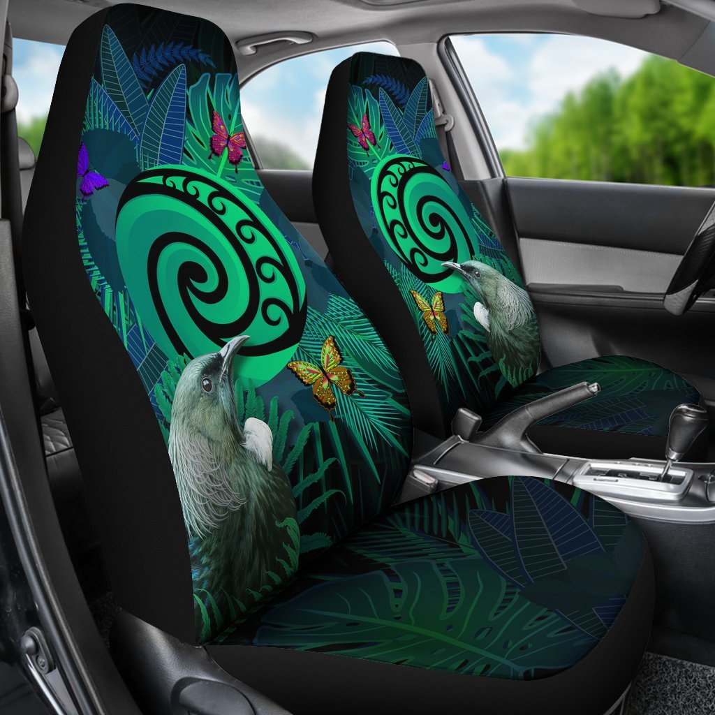 new-zealand-car-seat-covers-koru-fern-mix-tui-bird-tropical-floral-turquoise