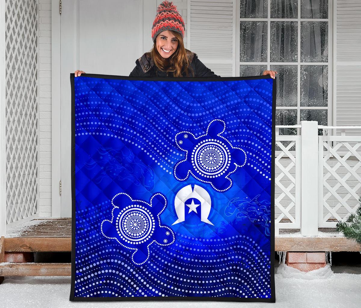 torres-strait-islanders-premium-quilt-torres-symbol-with-turtle