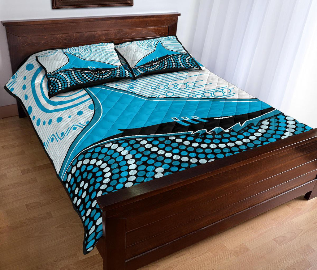 sharks-quilt-bed-set-cronulla-indigenous-unique