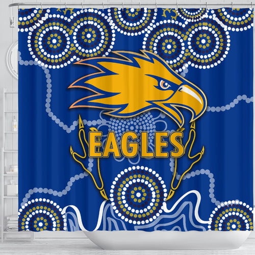 eagles-indigenous-shower-curtain-west-coast