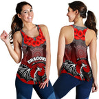 Dragons Women's Racerback Tank St. George Anzac Day - Vibe Hoodie