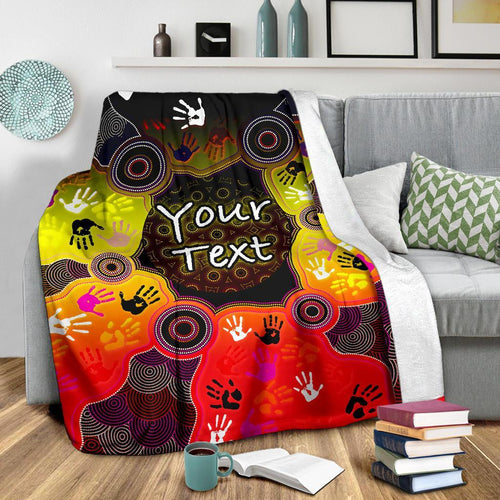 custom-aboriginal-premium-blanket-indigenous-circle-dot-painting-hand-art