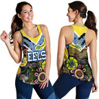 Parramatta Eels Women Racerback Tank Aboriginal Ethnic Style - Vibe Hoodie