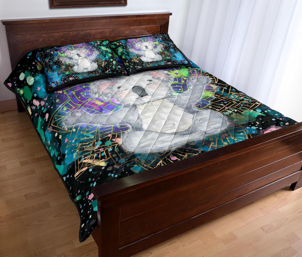 quilt-cover-set-koala-bed-set-meditating-color-art-ver01