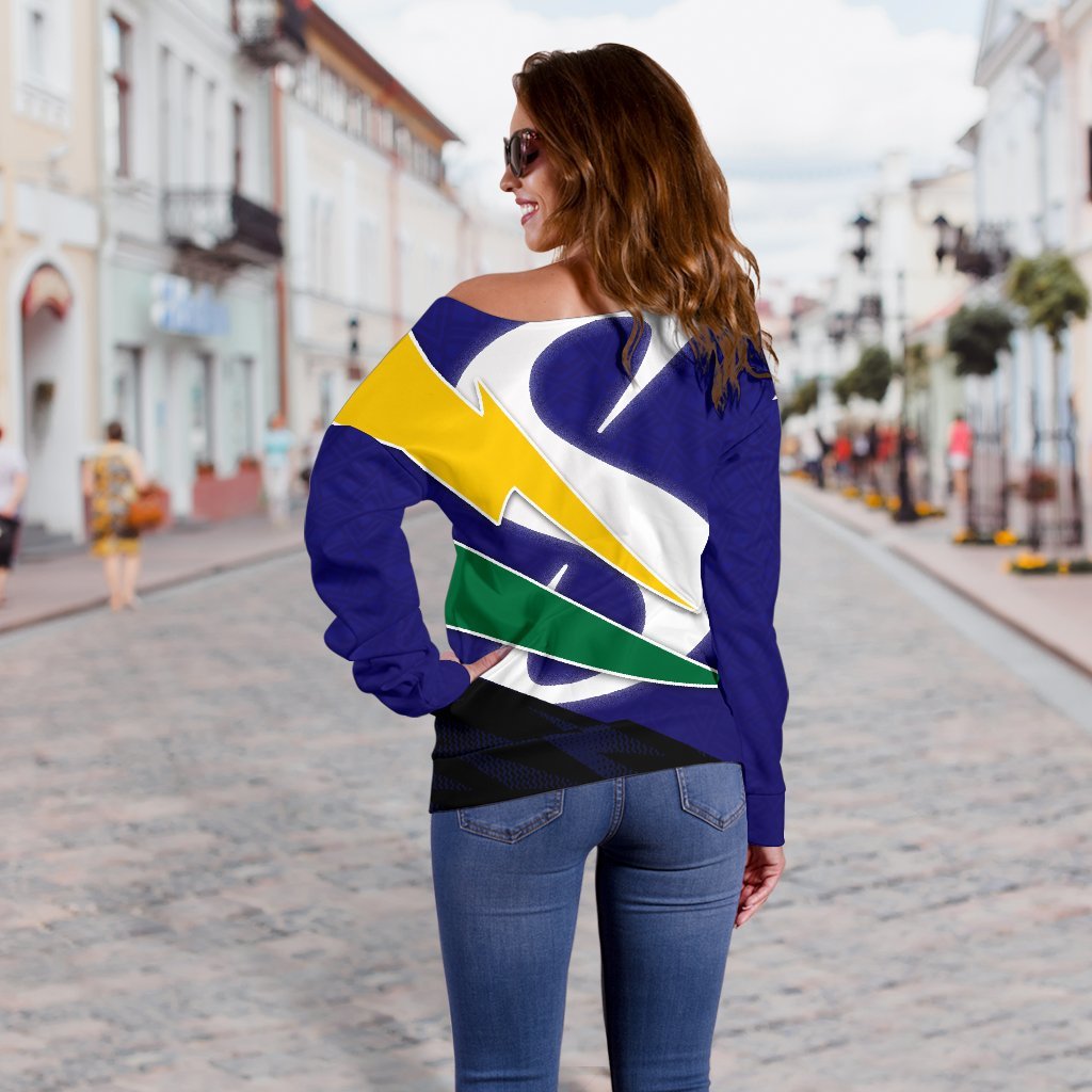 Stormers Women's Off Shoulder Sweater - Vibe Hoodie