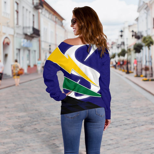 Stormers Women's Off Shoulder Sweater - Vibe Hoodie