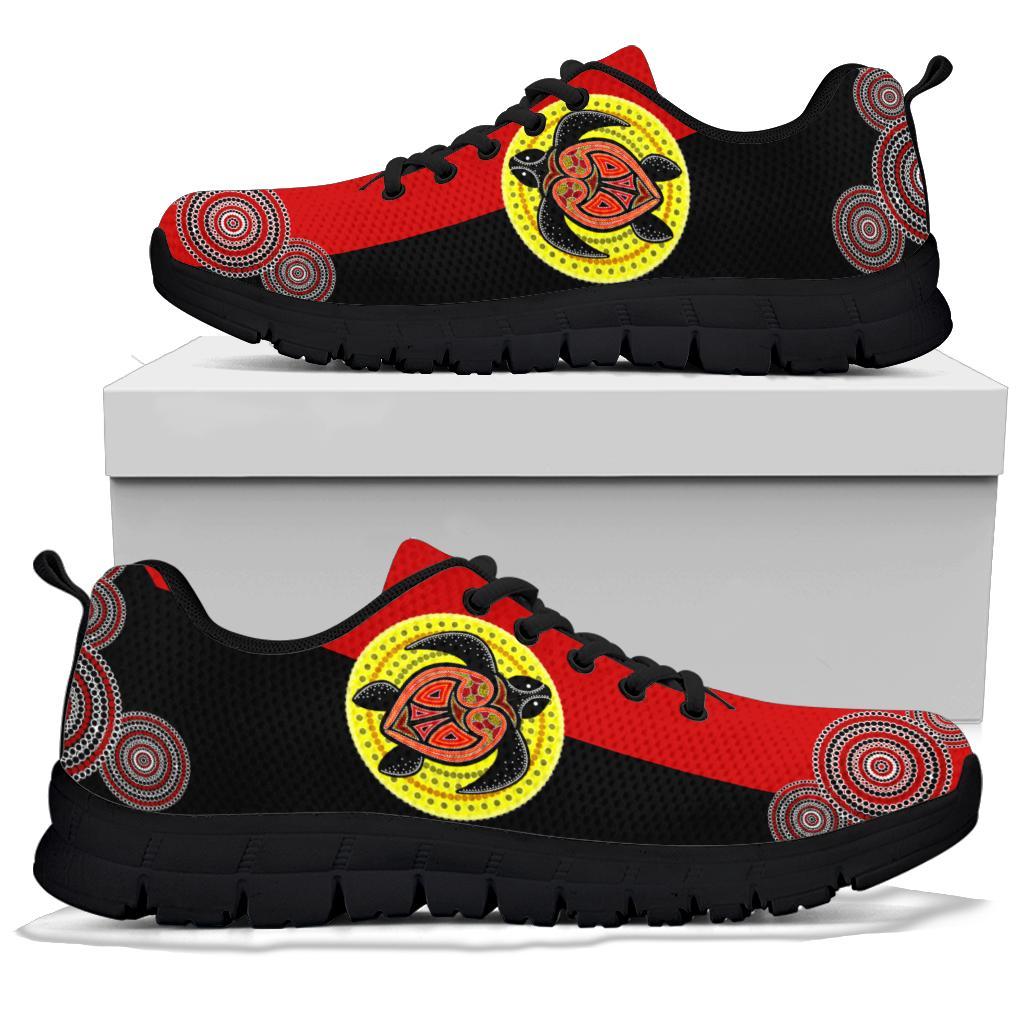aboriginal-sneakers-turtle-patterns-circle-dot-painting