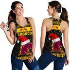 Brisbane Women Racerback Tank Broncos Christmas Unique Vibes - Black - Vibe Hoodie