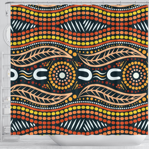 aboriginal-shower-curtain-indigenous-dot-painting