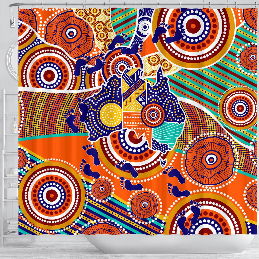aboriginal-shower-curtain-australian-map-dot-painting