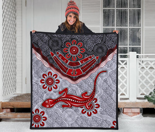 aboriginal-premium-quilt-indigenous-boomerang-and-lizard-art