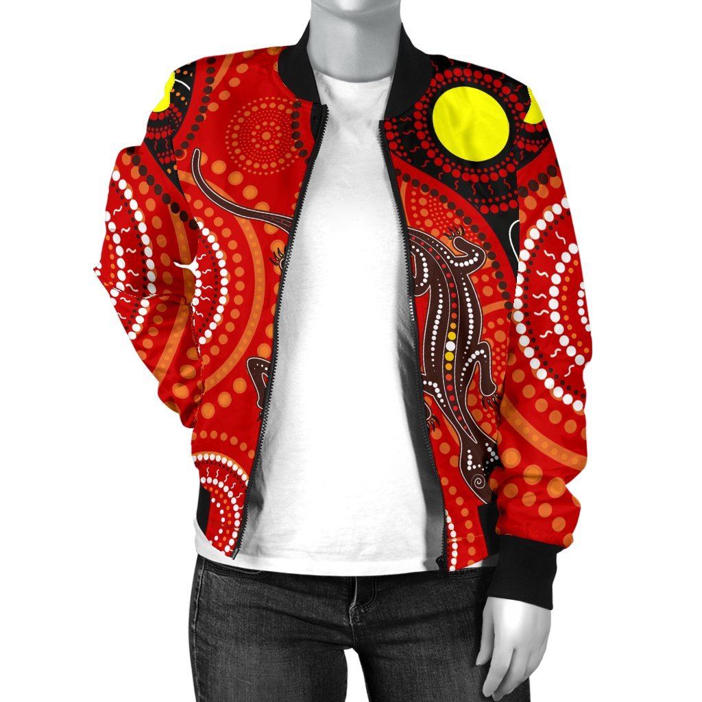 aboriginal-womens-bomber-jacket-australia-lizard-dot-painting-art