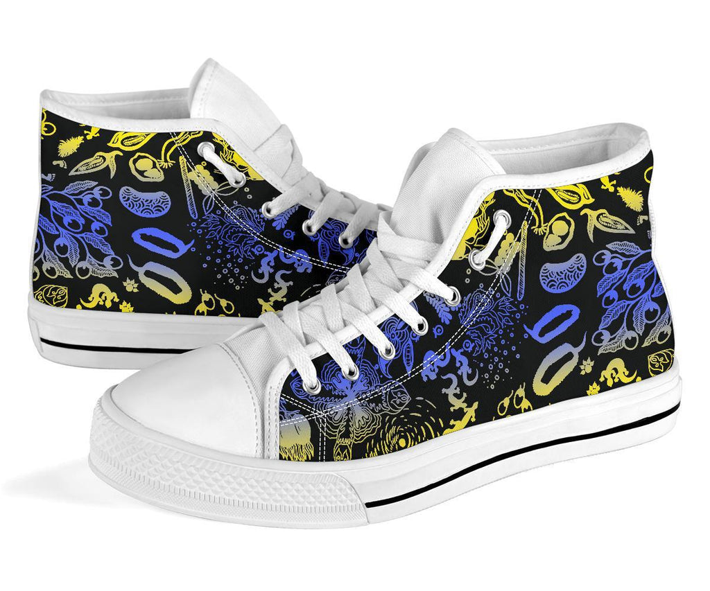 high-top-shoes-australian-aboriginal-golden-wattle-unisex