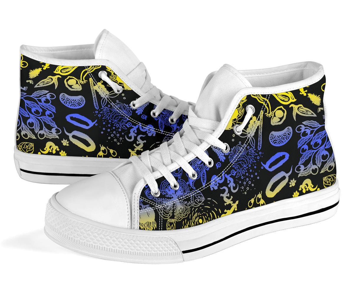 high-top-shoes-australian-aboriginal-golden-wattle-unisex