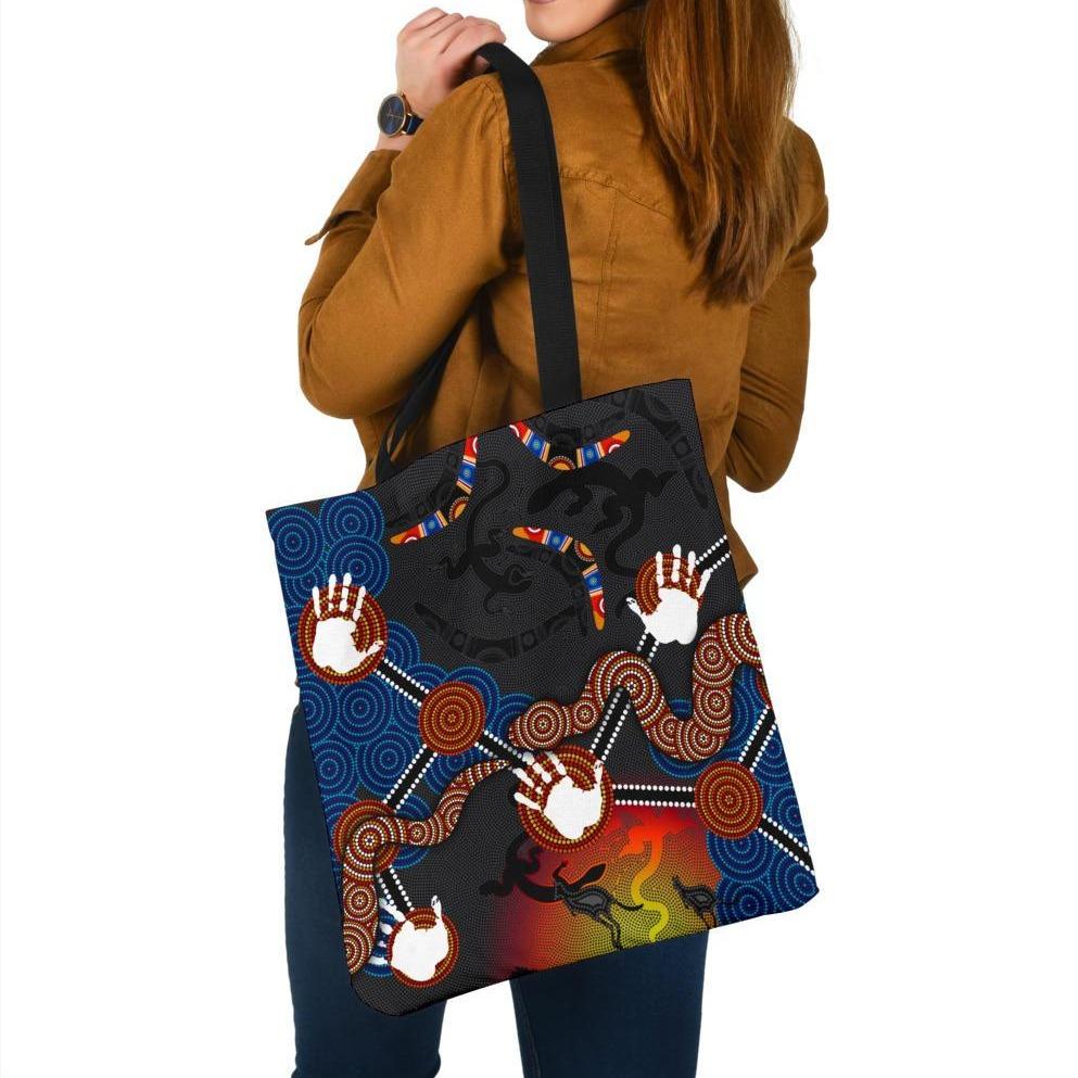 aboriginal-tote-bags-australian-boomerang-and-snake-indigenous-art-ver01