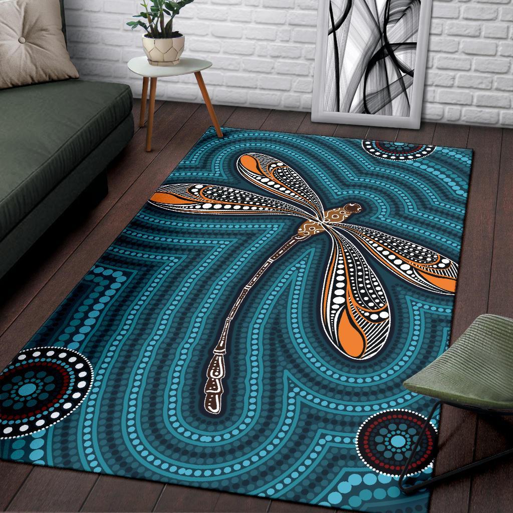 aboriginal-area-rug-indigenous-dragonfly