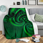 new-zealand-maori-mangopare-premium-blanket-polynesian-green